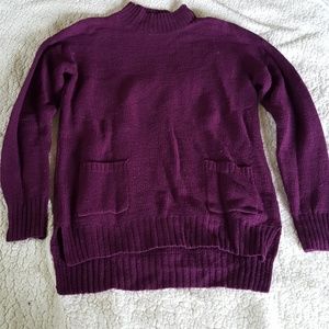 Preswick & Moore wool plum tunic sweater